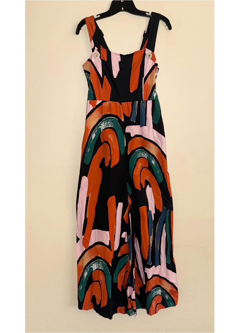 BEL KAZAN Anthropologie Arches Jumpsuit Multicolor Abstract Size M - Picture 3 of 14